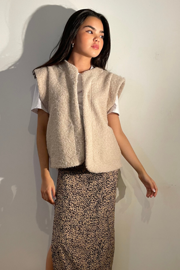 Gilet sofia beige