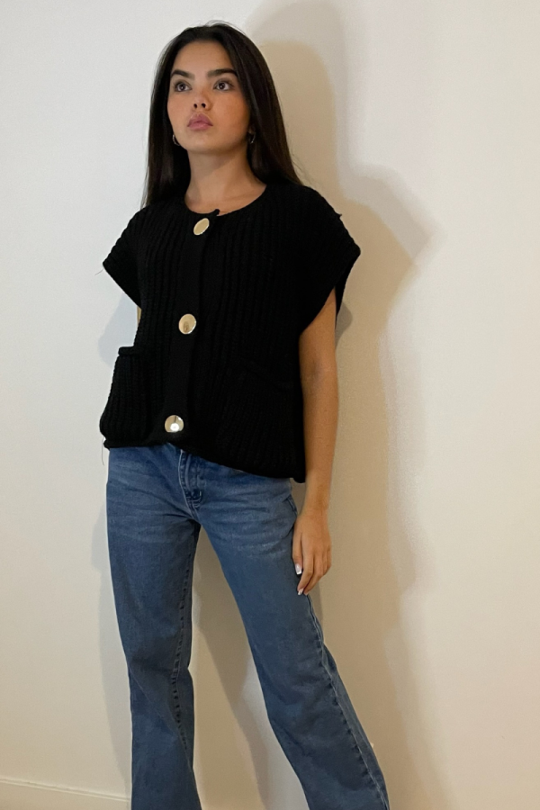 Gilet zoé noir2