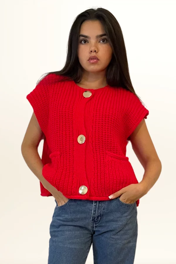 Gilet zoé rouge