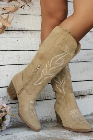Bottes Santiags Beige