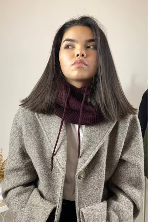 cagoule bordeaux face