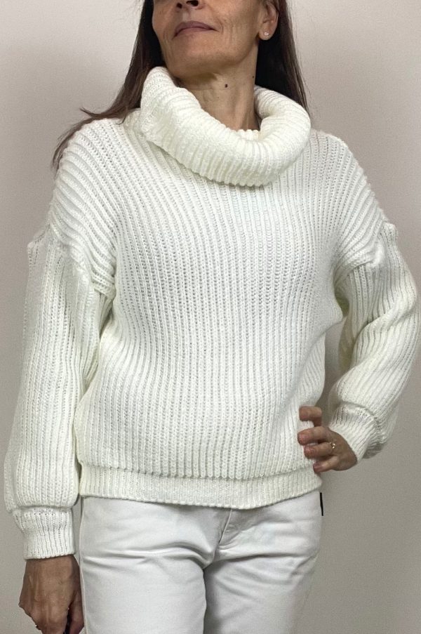 Pull Léna col roulé blanc3