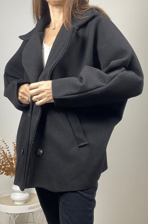 Veste caban Elora noir2