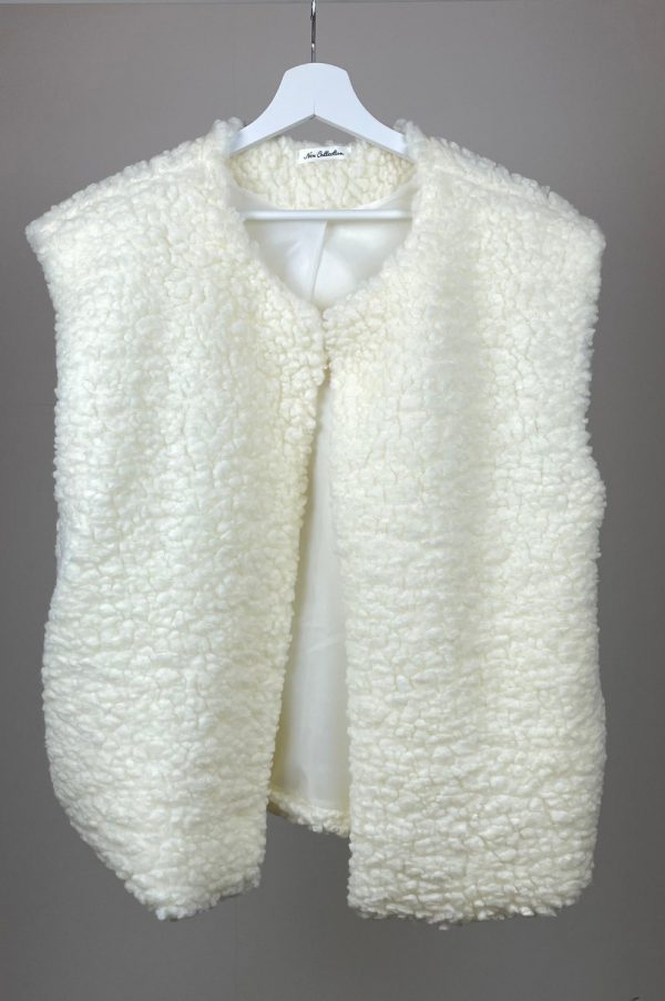 Veste sans manche Isa blanc