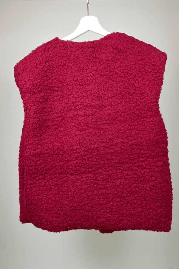 Veste sans manche Isa rouge2